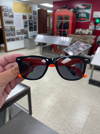 Steel Plant Museum WNY Orange & Black Two-Tone Sunglasses